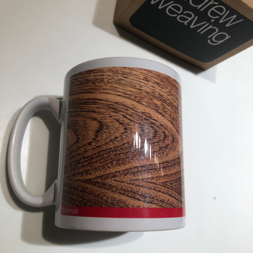 Walnut printed ceramic mug Florence